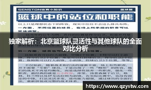 独家解析：北京篮球队灵活性与其他球队的全面对比分析